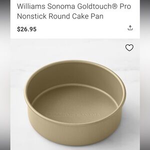 Williams Sonoma Gold Touch 6” Round Cake Pan (set of 3)